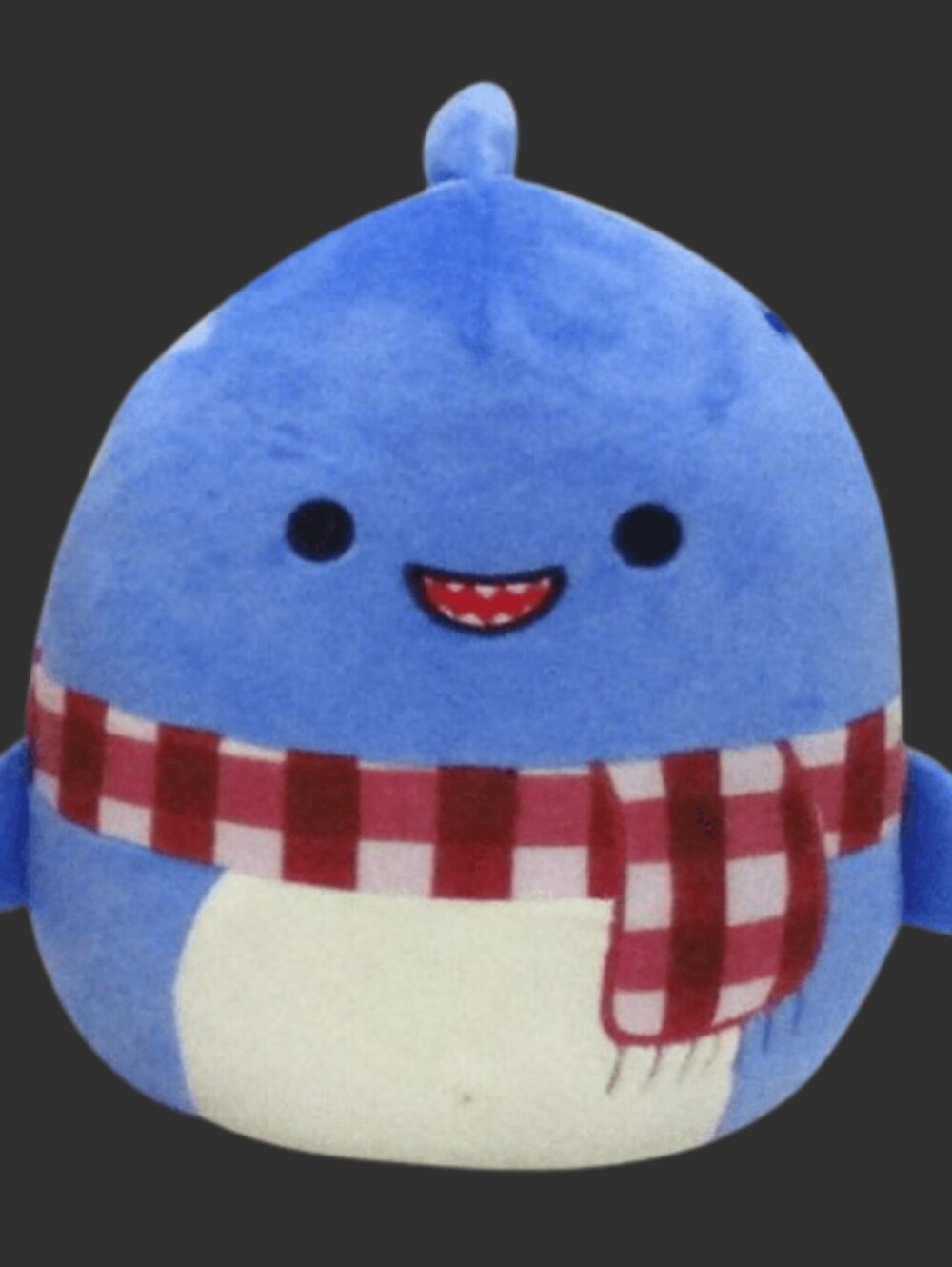 MICROMALLOW BY SQUISHMALLOW 2 IN NWT REY THE SHARK WITH WINTER ❄️ SCARF